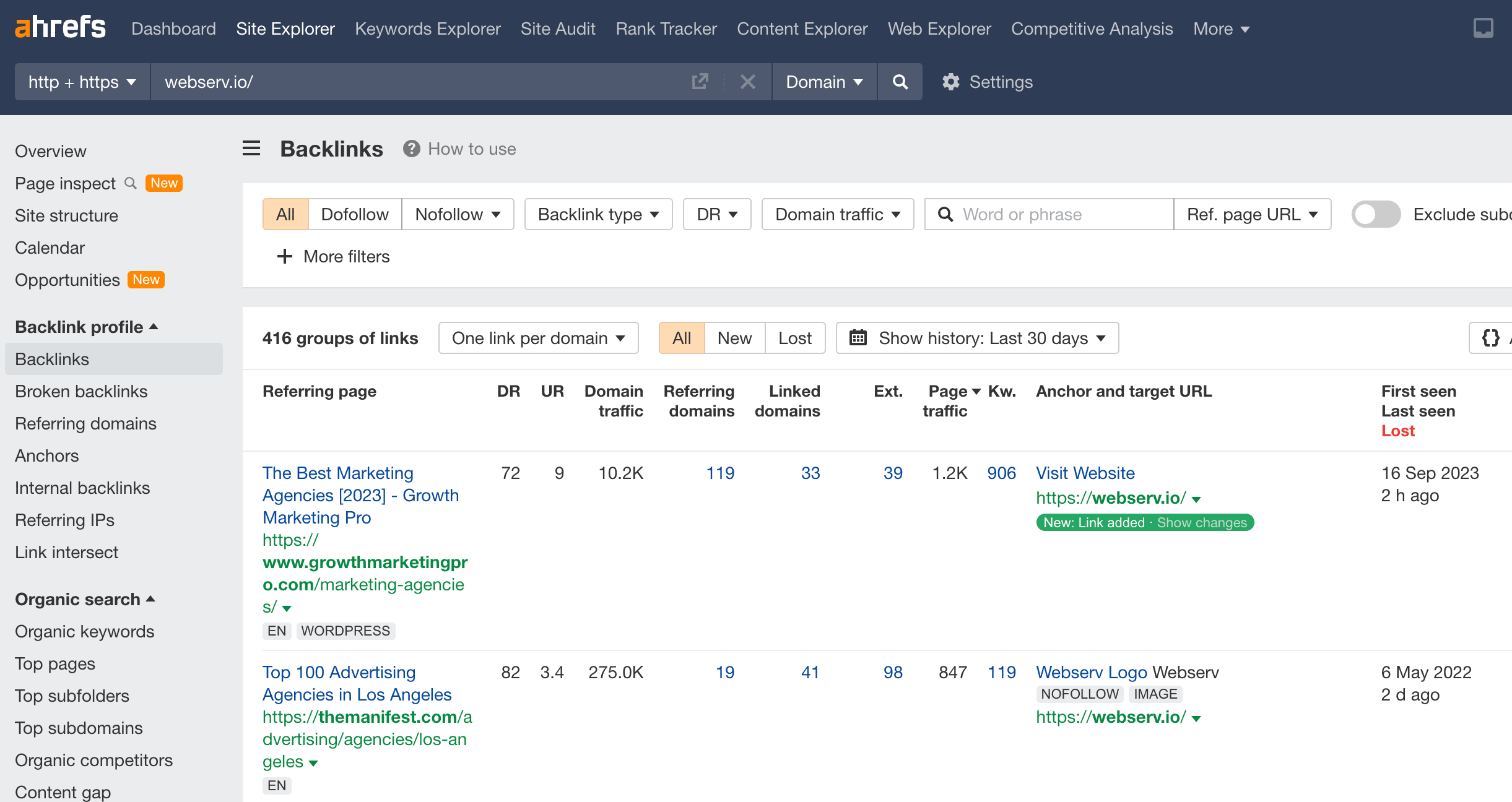 showcasing how tools like ahrefs can be used for healthcare backlink analysis
