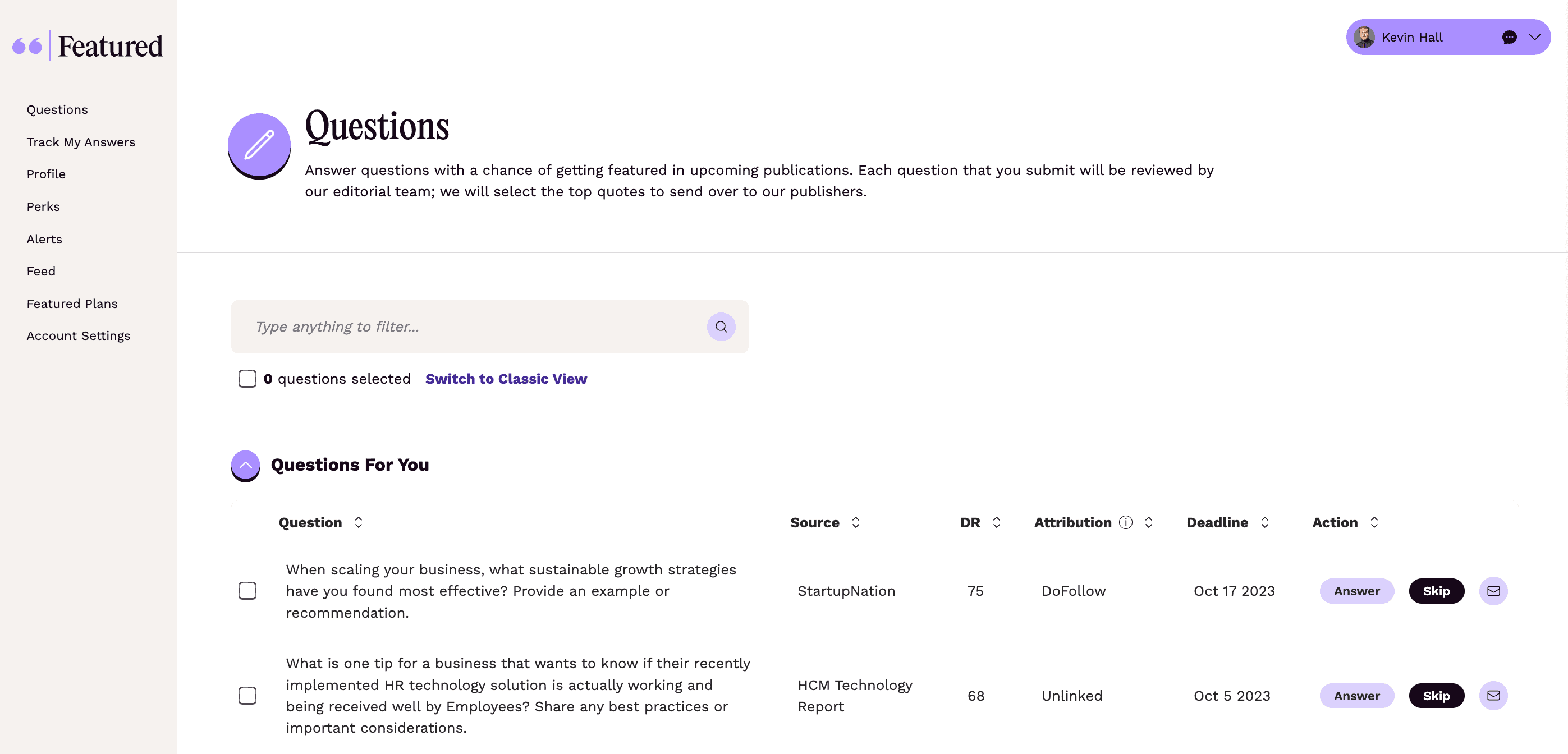 showcasing the featured platform for white hat link building opportunities